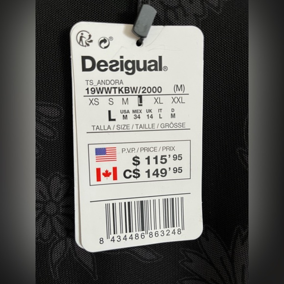 Desigual Ladies Blouse. Size L. NWT. - Picture 2 of 6